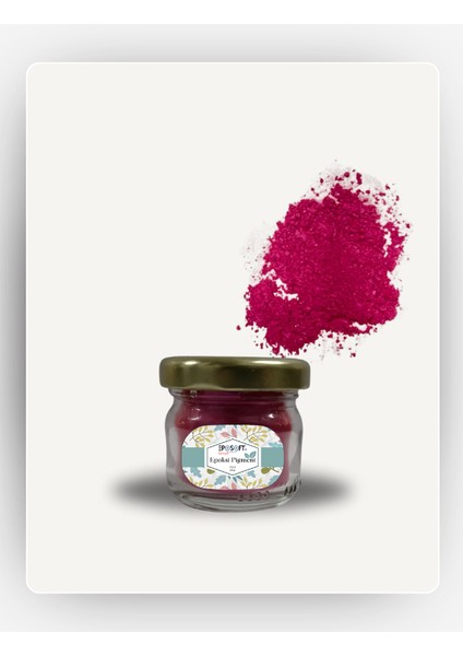 Epoksi Renk Pigmenti Sedefli (Simli) Pembe Toz Pigment Boya 10 gr