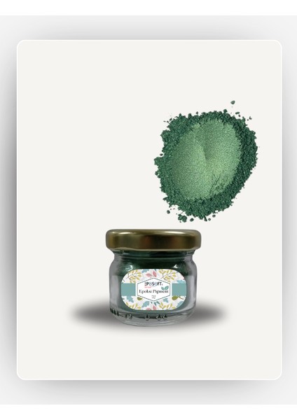 Epoksi Renk Pigmenti Sedefli (Simli) Yeşil Toz Pigment Boya 10 gr