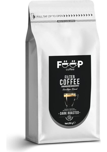 Dark Roast Çekirdek Filtre Kahve 250 gr