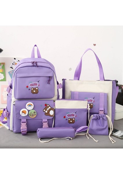 5pcs/set Öğrenci Schoolbags (Yurt Dışından)