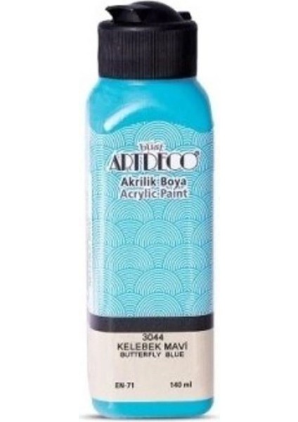 Çetiner Group Artdeco Akrilik Boya 140 ml Kelebek Mavi 3044