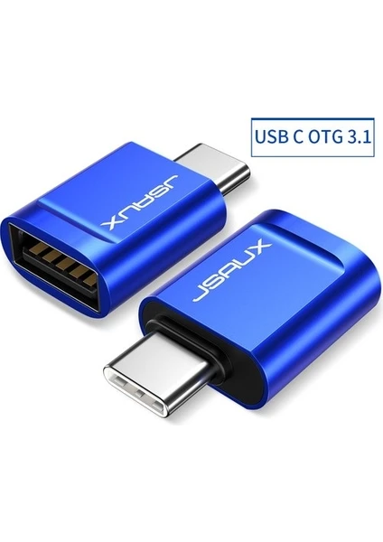 Usb-C To USB Adaptörü , Type-c To Usb Dönüştürücü 1 Adet Mavi Aparat 5gbps USB3.0 Çevirici