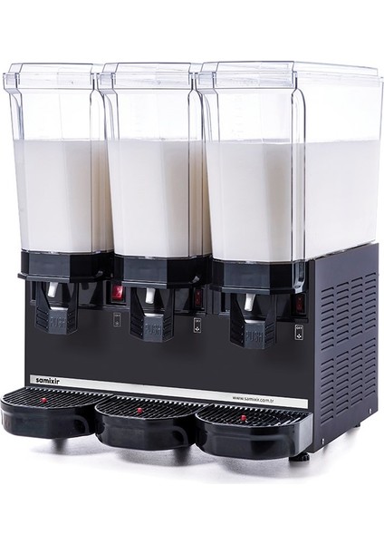 Samixir Klasik Triple 30+30+30 Lt Karıştırıcılı Soğuk İçecek Makinesi 60-MMMB