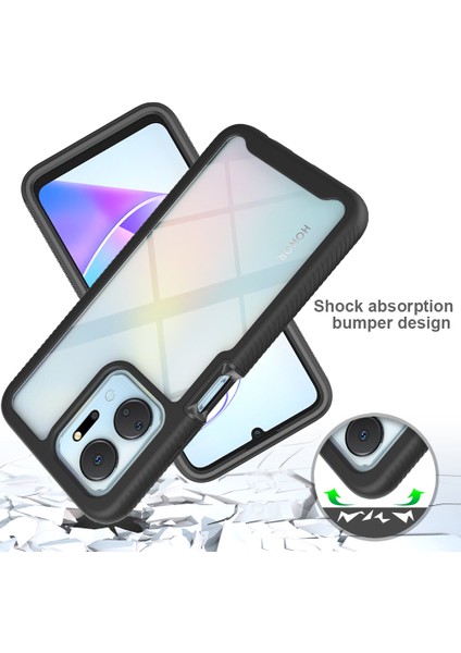 Honor X7A Için Hibrit Bumper Tam Koruma Telefon Kılıfı - Siyah (Yurt Dışından) fiyatları