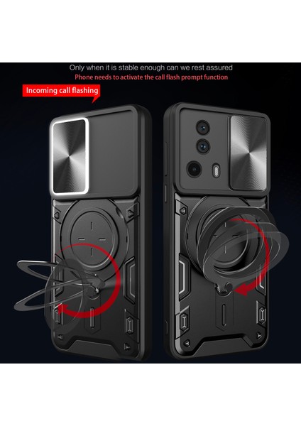 Xiaomi 13 Lite /xiaomi Civi 2 Için Çift Katmanlı Telefon Kılıfı, Slayt Kamera Kapağı ve Metal Gizli Braket ile Rose Gold (Yurt Dışından) fiyatları