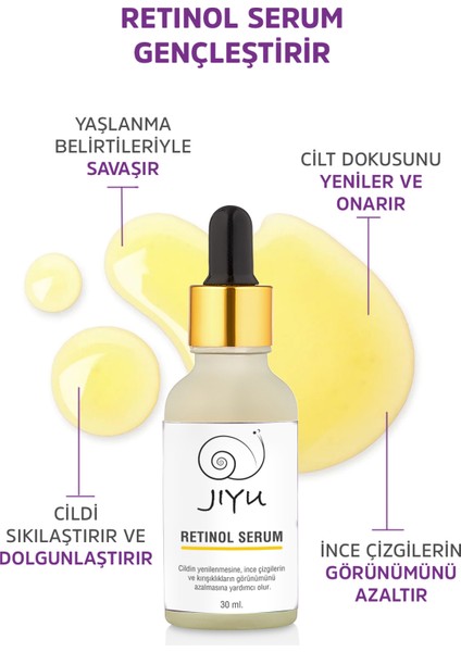 Retinol Cilt Serumu Onarıcı Ve Cilt Yenileyici Retinol Cilt Bakım Serumu 30 Ml.