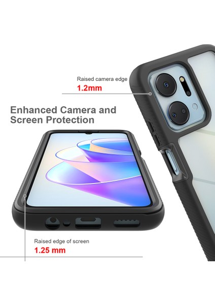 Honor X7A Için Hibrit Bumper Tam Koruma Telefon Kılıfı - Mavi (Yurt Dışından) indirimleri