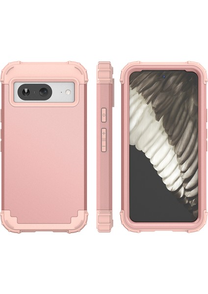 Google Pixel 8 Için Yumuşak Silikon Sert Pc Tampon Telefon Kılıfı - Siyah (Yurt Dışından) modelleri