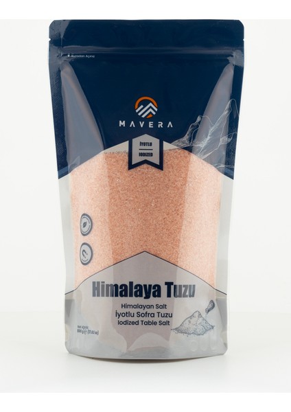 Doypack İyotlu Öğütülmüş Pembe Himalaya Tuzu 500 gr