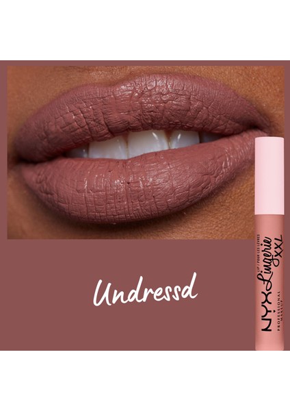 Nyx Professional Makeup Lıp Lıngerıe Xxl Matte Lıquıd Lıpstıck - Undressd