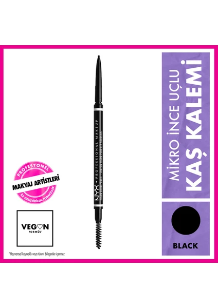 Nyx Professional Makeup Mıcro Brow Pencıl - Black