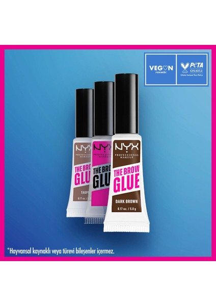 Nyx Professional Makeup The Brow Glue Instant Brow Styler Kaş Sabitleyici Maskara - Dark Brown