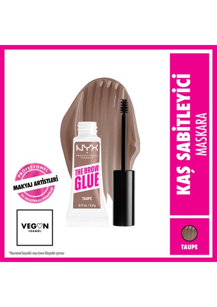 Nyx Professional Makeup The Brow Glue Instant Brow Styler Kaş Sabitleyici Maskara - Taupe