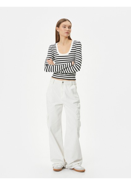 Uzun Kollu Tişört Yuvarlak Yaka Ribanalı Slim Fit fiyatları