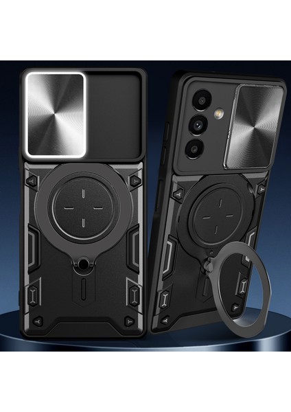 Samsung Galaxy A24 4g Için Çift Katmanlı Telefon Kılıfı, Slayt Kamera Kapağı ve Metal Gizli Braket ile Rose Gold (Yurt Dışından) indirimleri