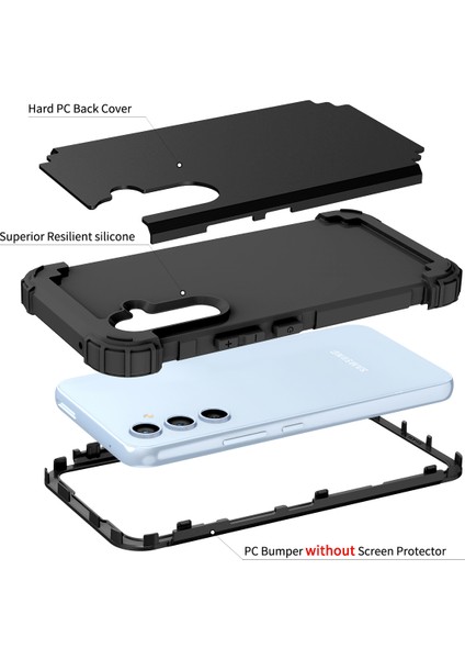 Samsung Galaxy A54 Için Yumuşak Silikon Sert Pc Tampon Telefon Kılıfı - Kırmızı (Yurt Dışından) fırsatları