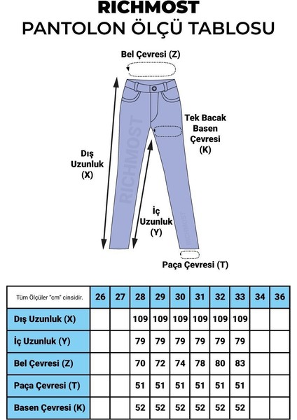 Kargo Cepli Detaylı ve Yüksek Belli Tam Boy Relaxed Kadın Kargo Kot Pantolon Kar Açık Mavi Denim