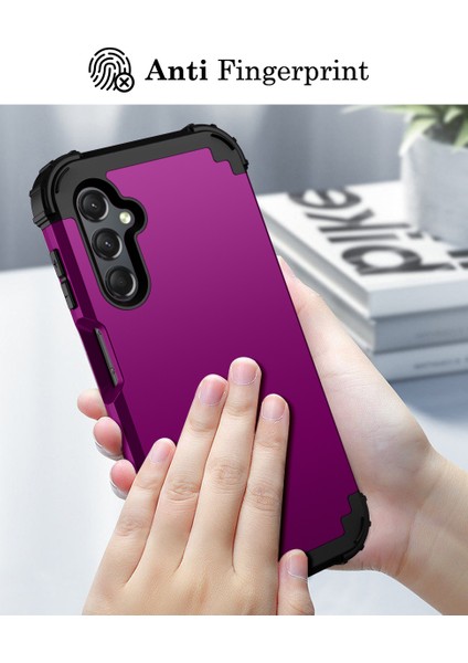 Samsung Galaxy A24 4g Için Yumuşak Silikon Sert Pc Tampon Telefon Kılıfı - Rose Gold (Yurt Dışından)