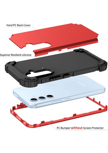 Samsung Galaxy A54 Için Yumuşak Silikon Sert Pc Tampon Telefon Kılıfı - Lacivert (Yurt Dışından) fırsatları