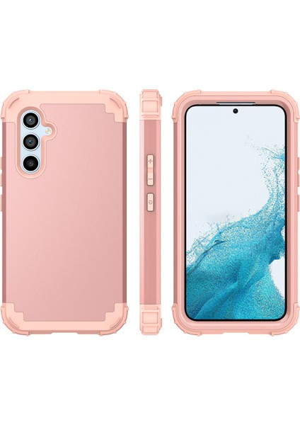 Samsung Galaxy A54 Için Yumuşak Silikon Sert Pc Tampon Telefon Kılıfı - Siyah (Yurt Dışından) modelleri