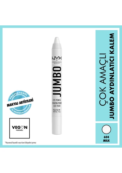 Nyx Professional Makeup Jumbo Eye Pencil | Çok Amaçlı Aydınlatıcı Kalem - 604 Milk