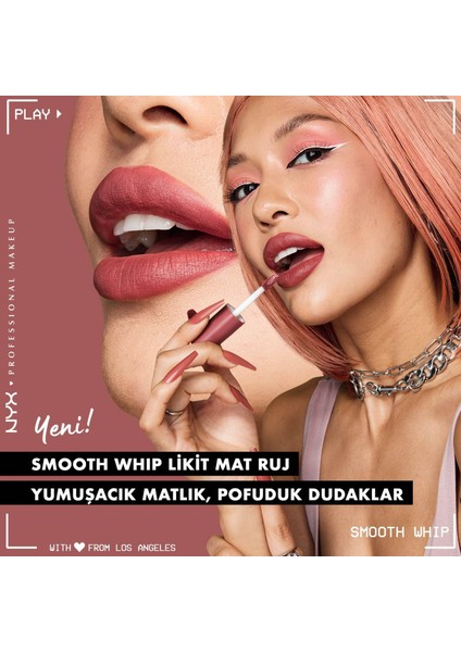 Nyx Professional Makeup Smooth Whip Kremsi Likit Mat Ruj - Teddy Fluff