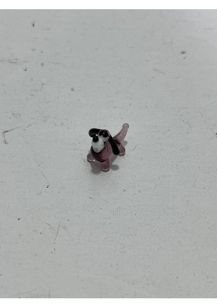 El Yapımı Mini Murano Cam Köpek Biblo A155-01