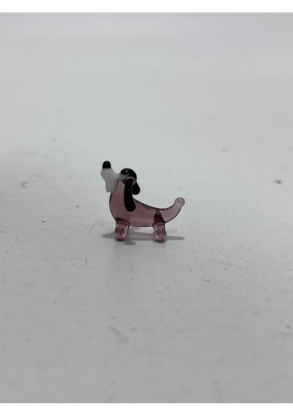 El Yapımı Mini Murano Cam Köpek Biblo A155-01