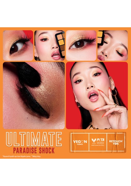 Nyx Professional Makeup Ultimate Shadow Palette - Paradise Shock Göz Farı Paleti