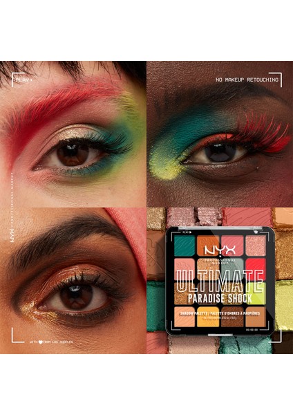 Nyx Professional Makeup Ultimate Shadow Palette - Paradise Shock Göz Farı Paleti