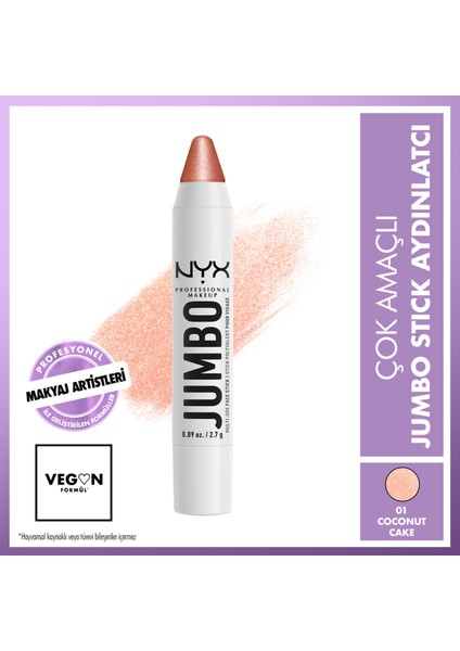 Nyx Professional Makeup Jumbo Face Stick | Çok Amaçlı Stick Aydınlatıcı - Coconut Cake