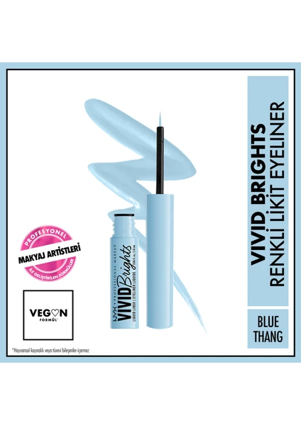 Nyx Professional Makeup Vivid Brights Likit Eyeliner - Blue Thang