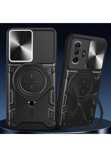 Xiaomi Poco F3 Gt /redmi K40 Gaming Için Çift Katmanlı Telefon Kılıfı, Slayt Kamera Kapağı ve Metal Gizli Braket ile Mor (Yurt Dışından) indirimleri