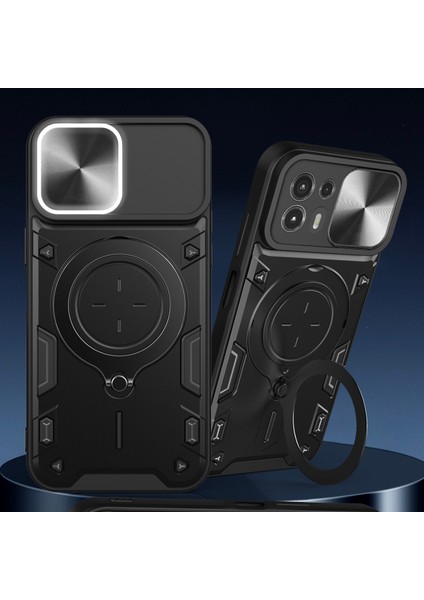 Motorola Edge 20 Lite Için Çift Katmanlı Telefon Kılıfı, Slayt Kamera Kapağı ve Metal Gizli Braket ile Mavi (Yurt Dışından) indirimleri