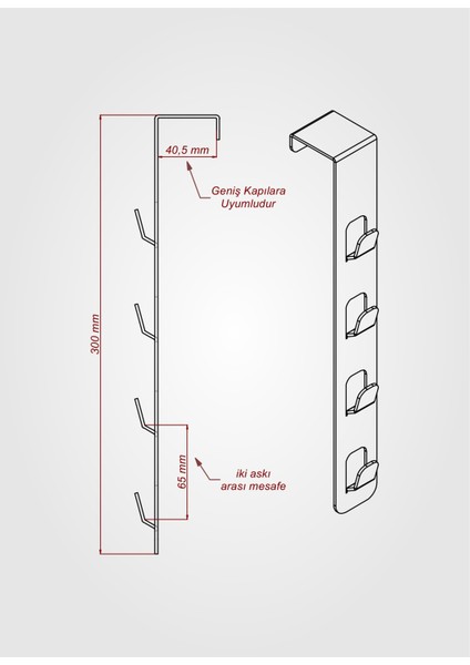 Metal Kapı Arkası Tak Çıkar Askılık 4 Kademeli Askılık Metal Mont Askısı Elbise Askısı fiyatları