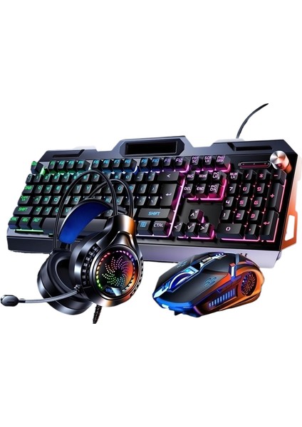 Snt Gamer Klavye Mouse Kulaklık Set