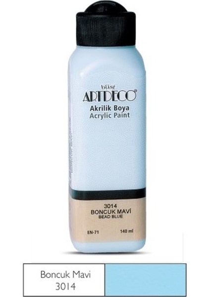 Çetiner Group Artdeco Akrilik Boya 140ML Boncuk Mavi 3014