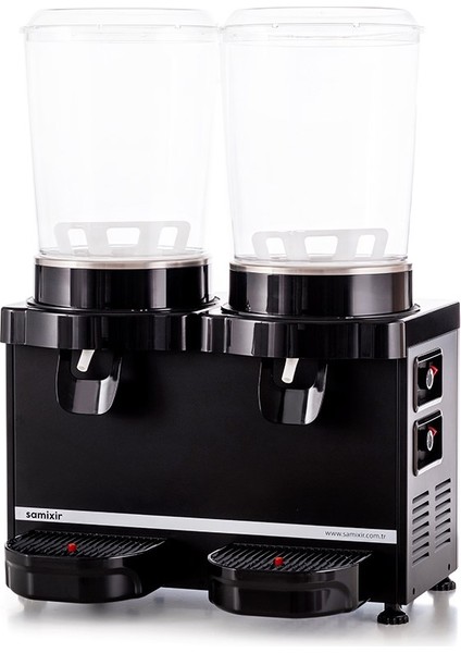 Samixir Twin Panoramik Analog 10+10 Lt Soğutuculu İçecek Dispenseri Makinesi MM20-AB
