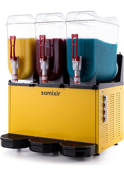 Triple Üçlü 12+12+12 Lt Slush Buzlaş Karlamaç Makinesi SLUSH-36-Y