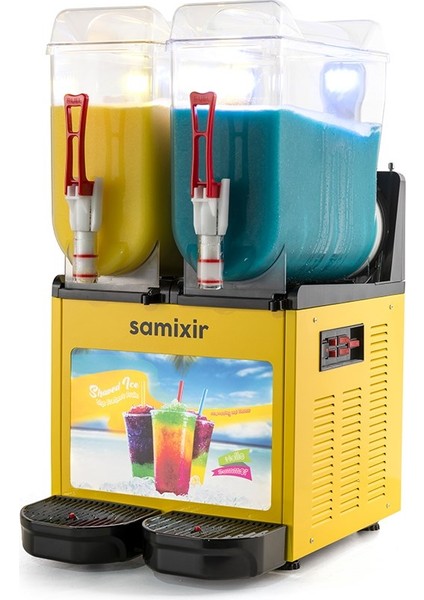 Twin Allure Çiftli 12+12 Lt Slush Buzlaş Karlamaç Makinesi SLUSH-24-YA