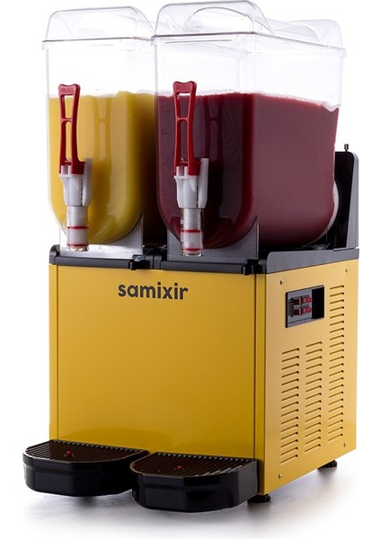 Twin Çiftli 12+12 Lt Slush Buzlaş Karlamaç Makinesi SLUSH-24-Y
