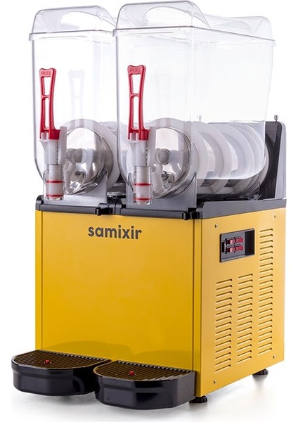 Twin Çiftli 12+12 Lt Slush Buzlaş Karlamaç Makinesi SLUSH-24-Y