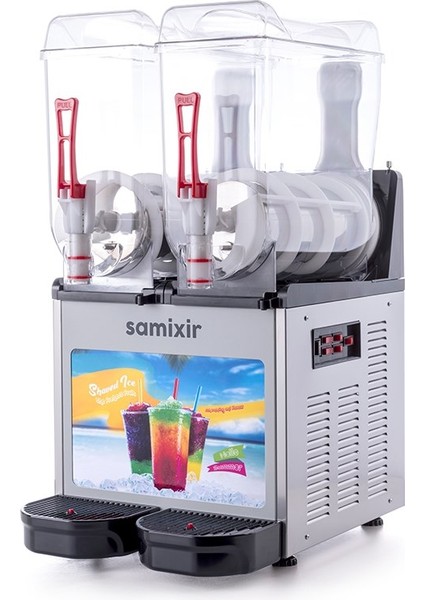 Twin Allure Çiftli 12+12 Lt Slush Buzlaş Karlamaç Makinesi SLUSH-24-IA