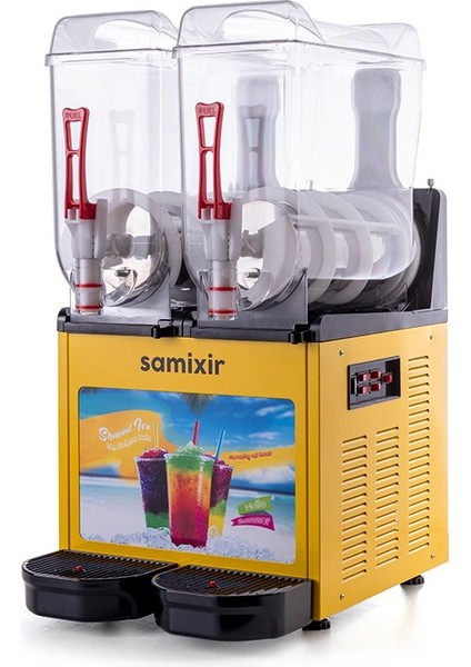 Twin Allure Çiftli 12+12 Lt Slush Buzlaş Karlamaç Makinesi SLUSH-24-YA
