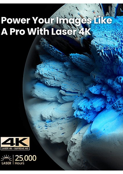 Nebula Cosmos Laser Akıllı 4K Projeksiyon Cihazı Android Tv Box Hoparlör D2350