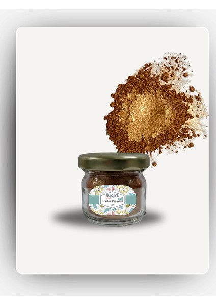 Epoksi Renk Pigmenti Sedefli (Simli) Açık Bakır Toz Pigment Boya 10 gr