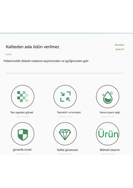 6 Bölmeli Hap Kutusu Taşınabilir Mühürlü Saklama Kutusu (Yurt Dışından) modelleri