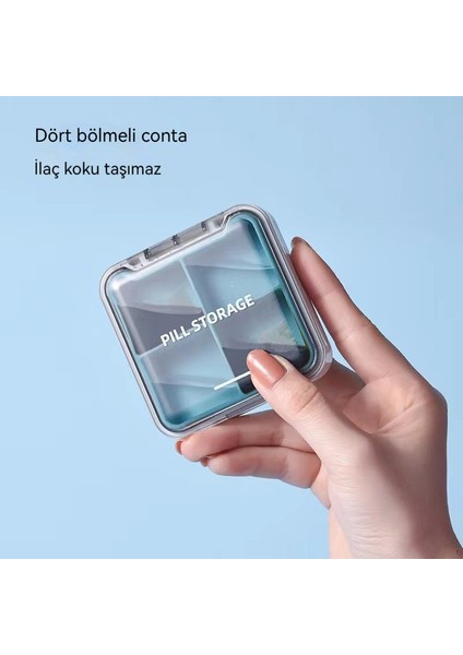 Taşınabilir Mini Mühürlü Hap Kutusu (Yurt Dışından)