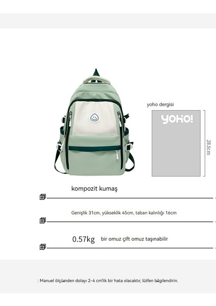 Ortaokul ve Lise Öğrencileri Için Büyük Kapasiteli Gündelik Basit Sırt Çantası (Yurt Dışından) fırsatları