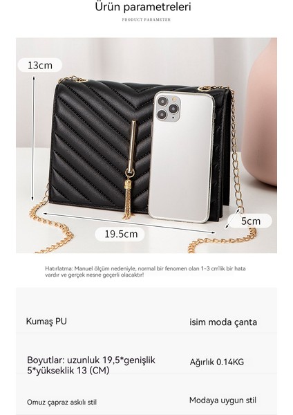 Büyük Kapasiteli Moda Crossbody Küçük Kare Çanta (Yurt Dışından) modelleri